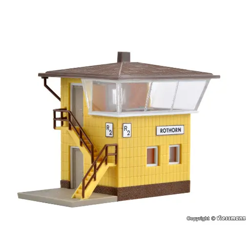 [VO47600] Poste d'aiguillage Rothorn VOLLMER 47600 - N 1/160 - 47 x 68 x 55 mm