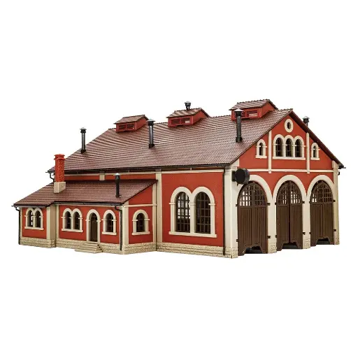 [VO47609] Hangar à locomotives - Vollmer 47609 - N 1/160 - 1850 x 1500 x 950 mm