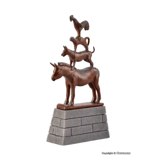 [VO48287] Statue des musiciens de Brême "1953" - Vollmer 48287 - HO : 1/87