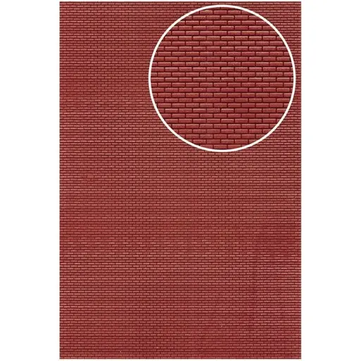 [WISSMP231] Revêtement Flexible de Pont de Viaduc - WILLS-KITS SSMP231 - OO 1/76 / HO 1/87 - 170 x 113 mm - Rouge