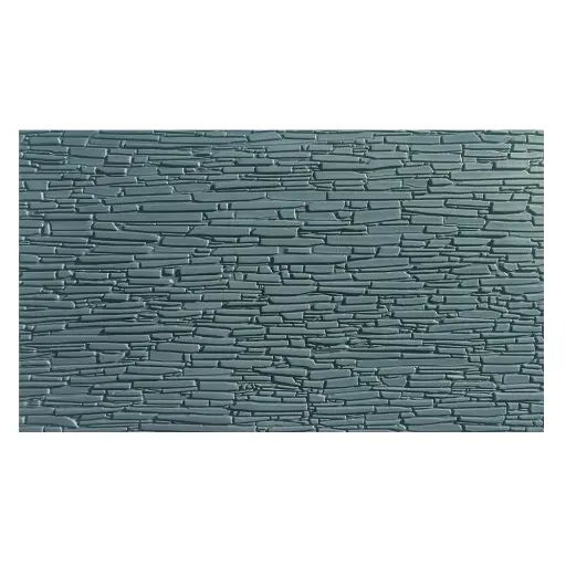 [WISSMP232] Murs en Lauze - WILLS-KITS SSMP 232 - Échelle OO 1/76 / HO 1/87 - 130 x 75 mm - Gris