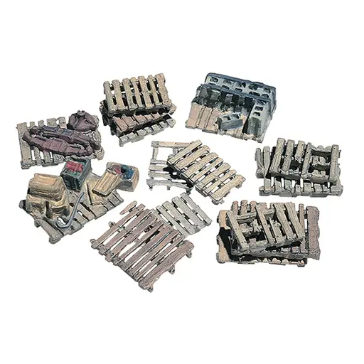 [WOD204] Assortiment de 15 élèments de décors - Woodland Scenics D204