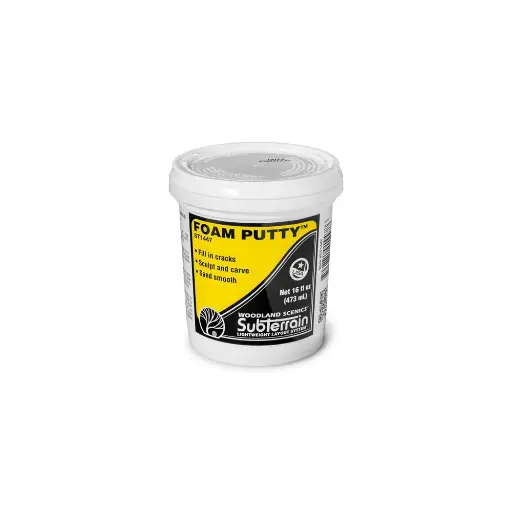 [WOST1447] Mousse mastic "Foam Putty" - 473 mL - Woodland Scenics ST1447 - Toutes échelles
