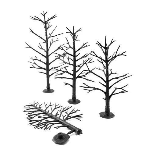 [WOTR1123] Lot de 12 armatures d'arbres WOODLAND SCENICS TR1123 - HO 1/87 - 127-177 mm