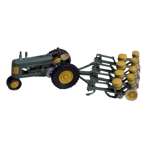 [WOD208] Tracteur et semeuse - Woodland Scenics D208 - HO 1/87ème
