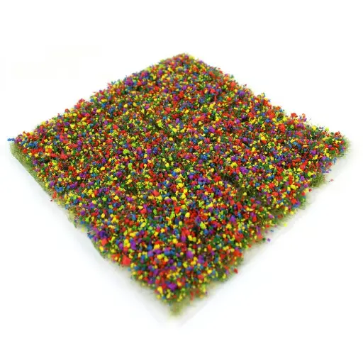 [SGTMIX10] Tapis d'herbe et de fleurs mélangées - WWScenics SGTMIX10 - 10 mm