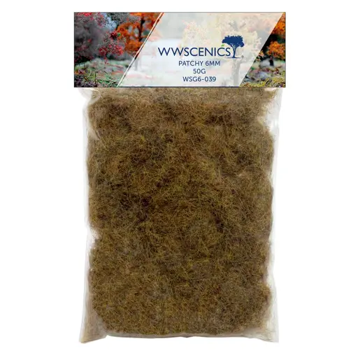 [WSG6-039] Herbe statique "Patchy" 6 mm - WWSCENICS WSG6-039 - 50 g