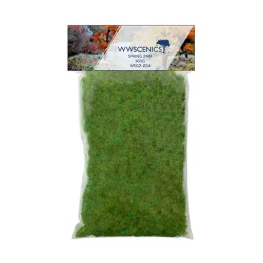 [WSG2-004] Fibres herbe de printemps - WWScenics WSG2-004 - 2mm - 100g