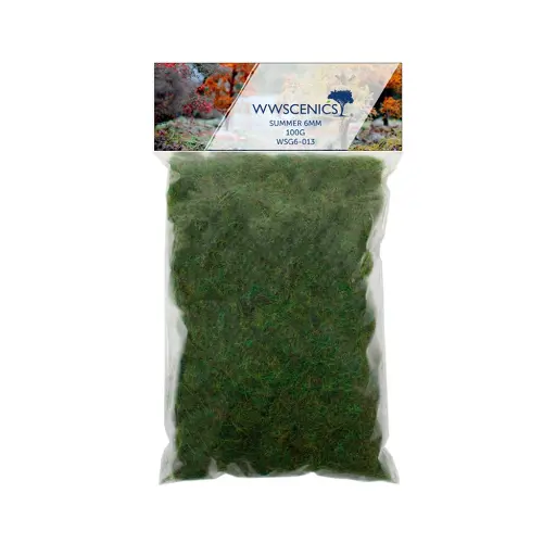 [WSG6-013] Herbe statique "été" 6 mm - WWSCENICS WSG6-013 - 100 g