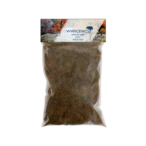 [WSG6-031] Herbe statique "Hiver" 6 mm - WWSCENICS WSG6-031 - 100g