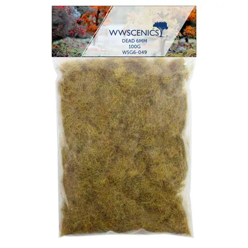 [WSG6-049] Herbe statique "morte" 6mm - WWSCENICS WSG6-049 - 100g