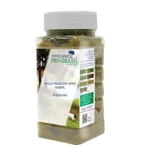 [WSG6-018] Fibres herbe - WWScenics WSG6-018 - 6mm - 1000ml